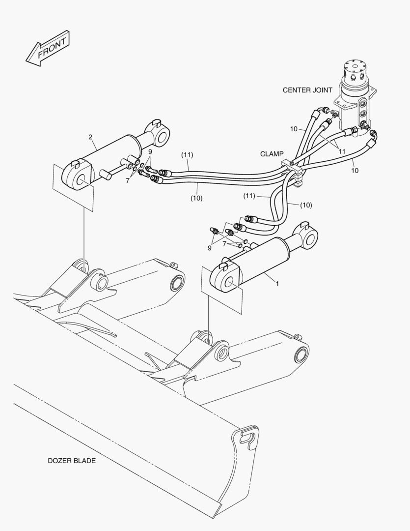 ТРУБОПРОВОД БУЛЬДОЗЕРА