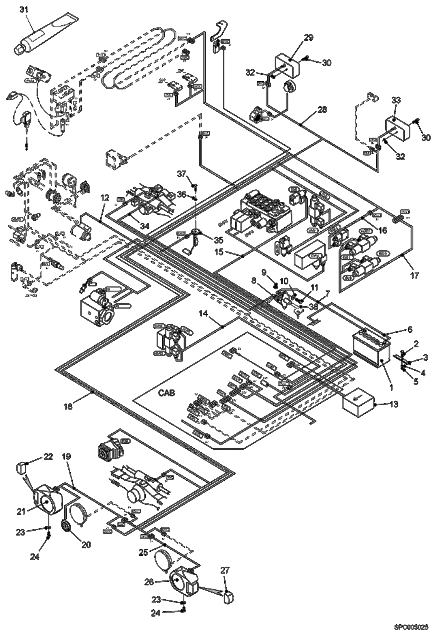 Спецтехника ЭЛЕКТРИЧЕСКАЯ СХЕМА ШАССИ