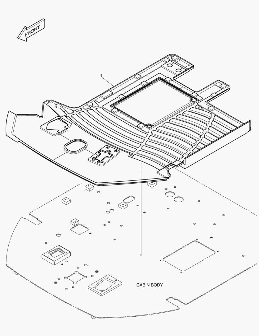 КОВРИК НА ПОЛУ КУЗОВА