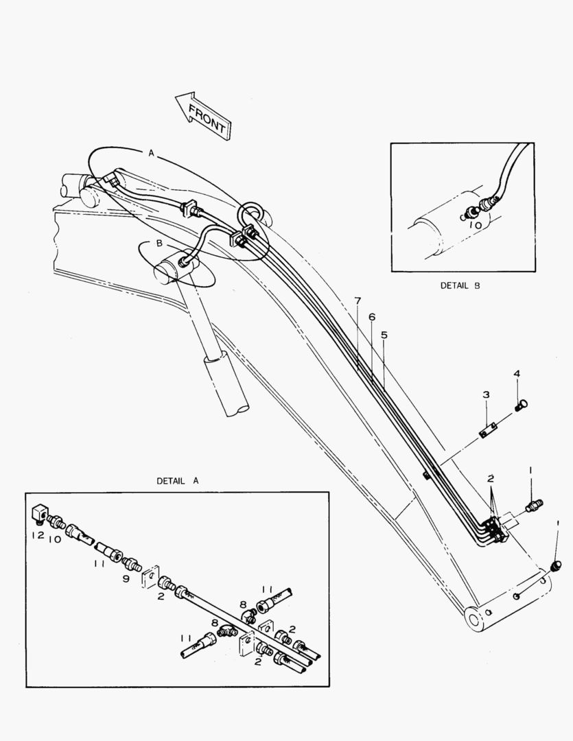 ПЕРЕДНИЙ ТРУБОПРОВОД СМАЗКИ