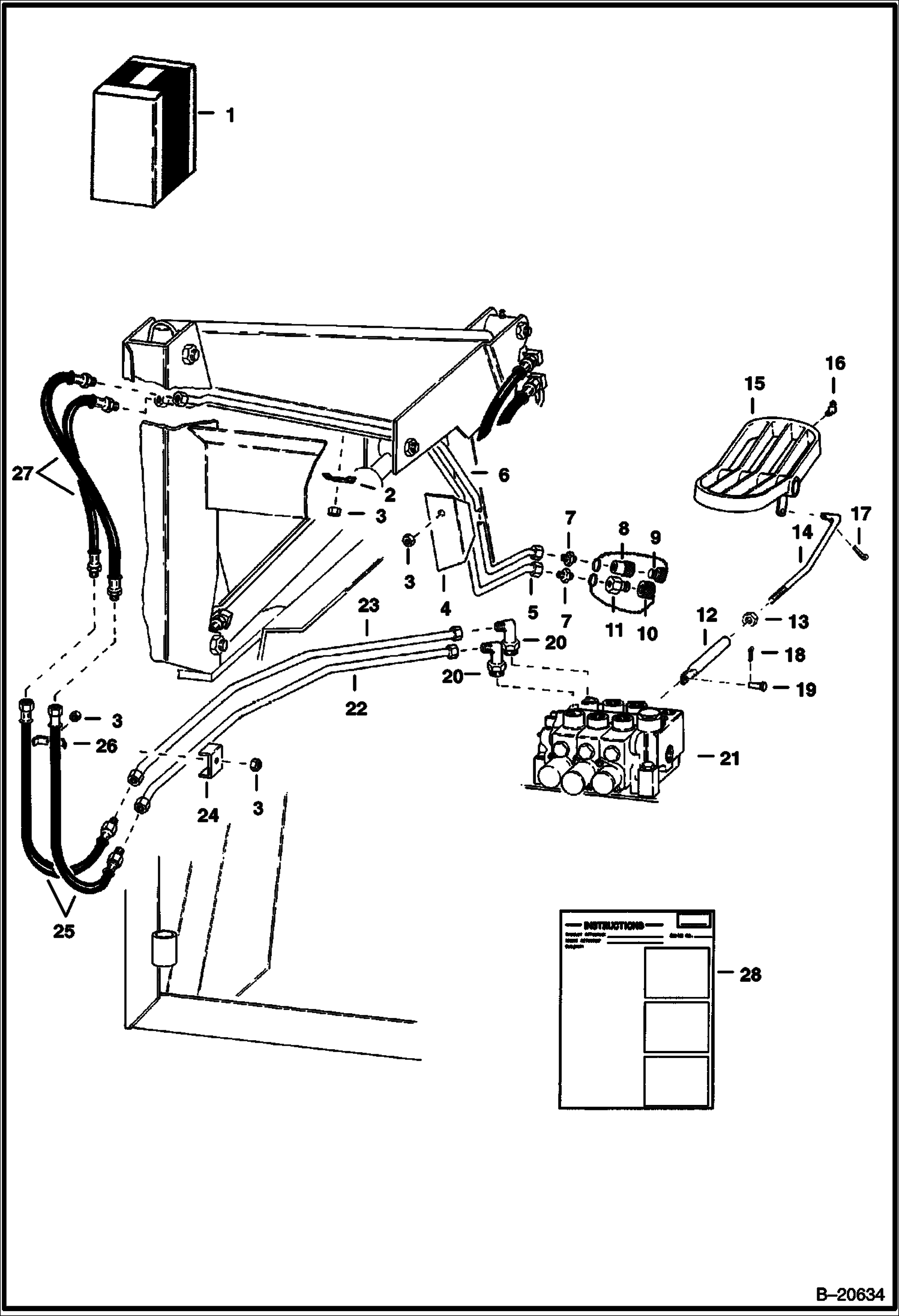 КОМПЛЕКТ ВСПОМОГАТЕЛЬНЫХ ГИДРОСИСТЕМ (ПЕРЕДНИЙ УЗЕЛ)