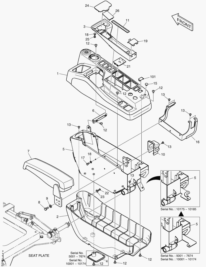 ПУЛЬТ УПРАВЛЕНИЯ - ПРАВОСТОРОННИЙ(СИСТЕМА ЗАЩИТЫ ПРИ ОПРОКИДЫВАНИИ)