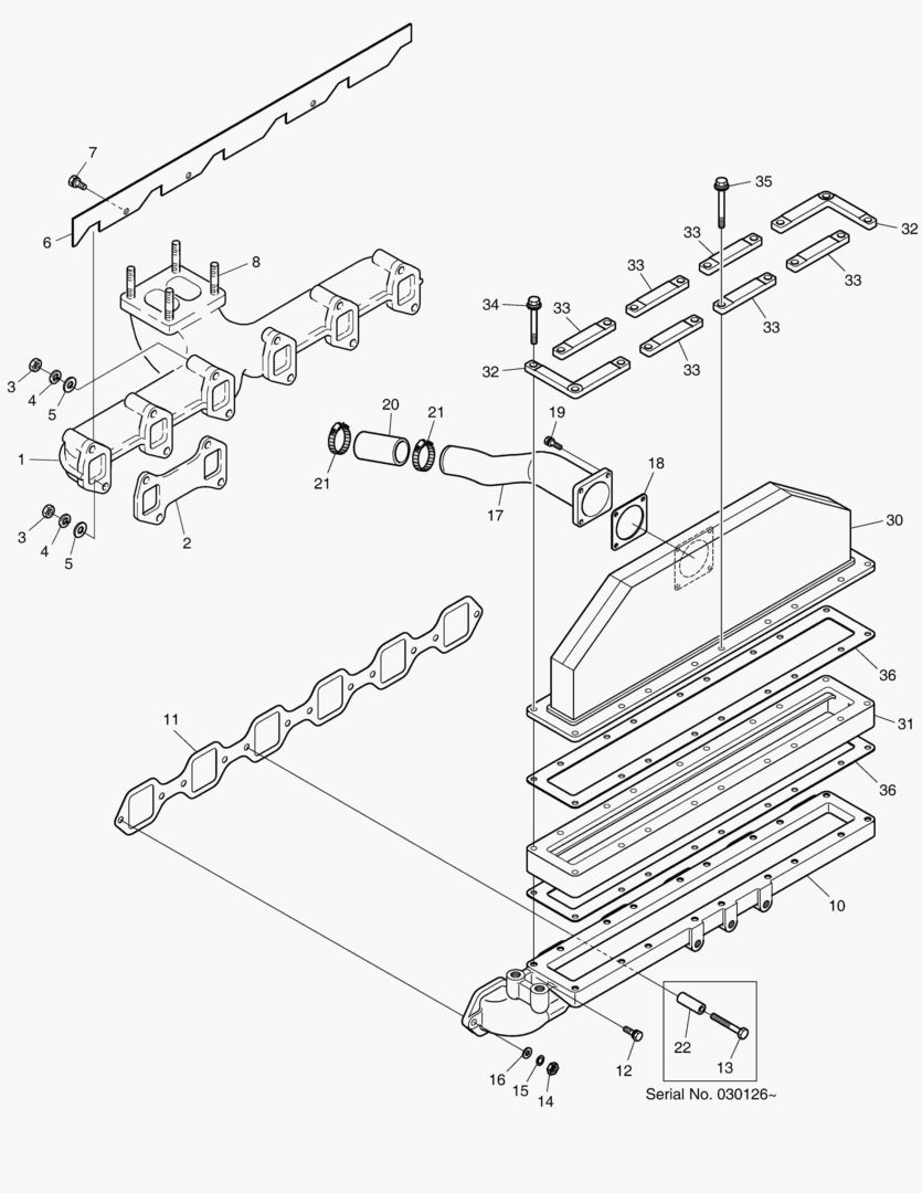 013 INTAKE & EXHAUST MANIFOLD