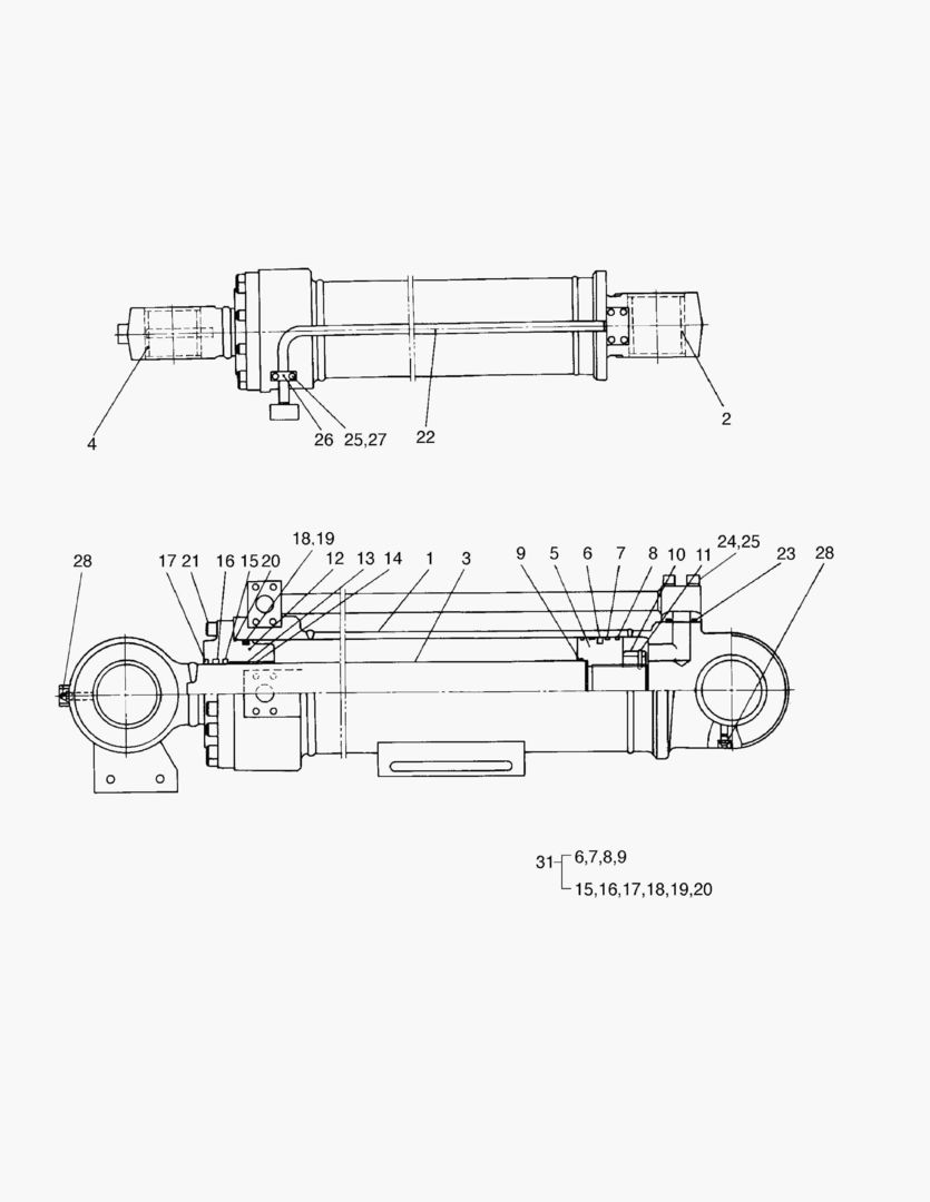 ЦИЛИНДР КОВША(ЛЕВОСТОРОННИЙ)