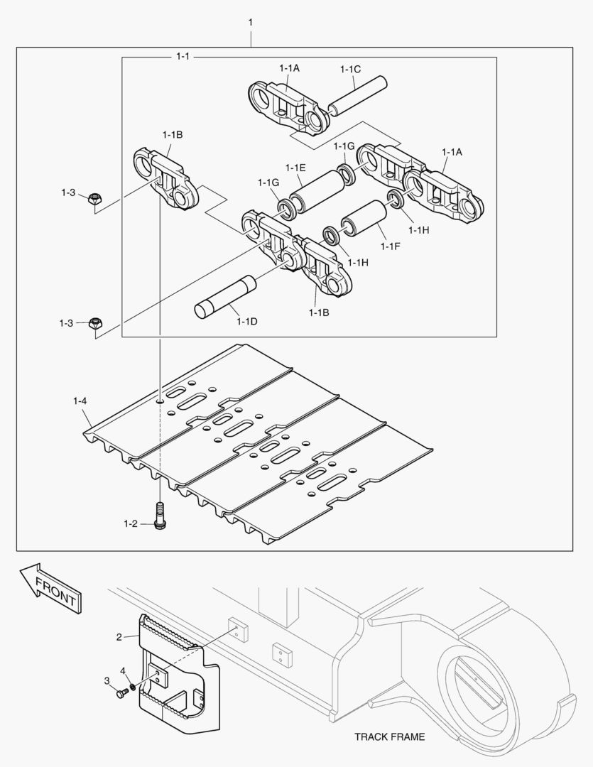 БАШМАК ГУСЕНИЦЫ В СБОРЕ - 900G