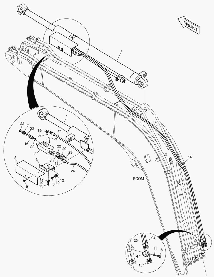 Спецтехника 6215 ARM PIPING - LOCK VALVE - главное фото