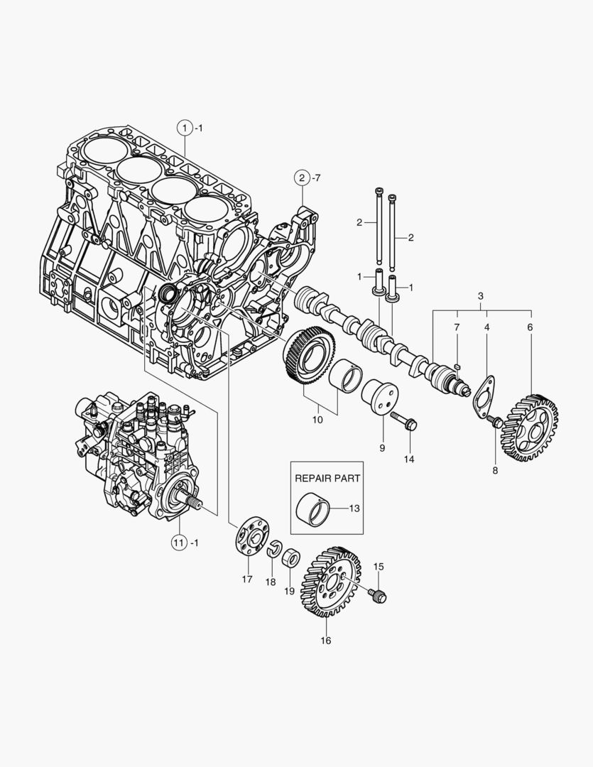 007 CAMSHAFT & DRIVING GEAR