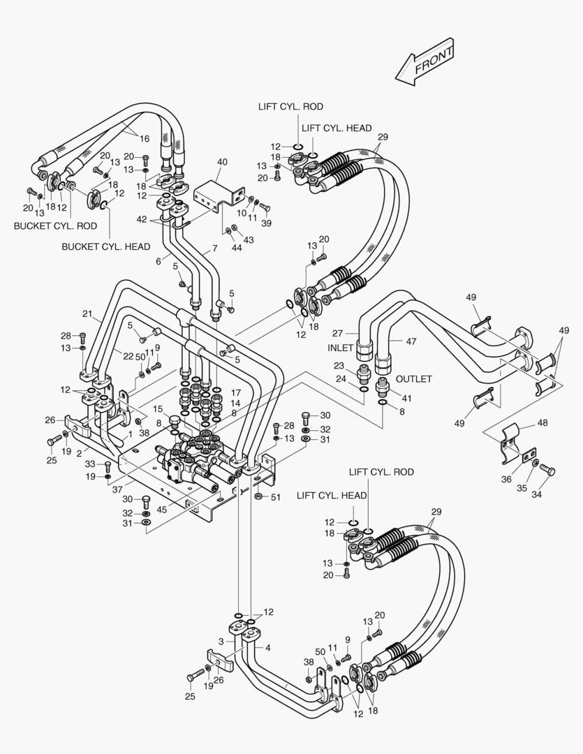 1221 CONTROL VALVE PIPING-3 SPOOL(TOSHIBA) [1141~]