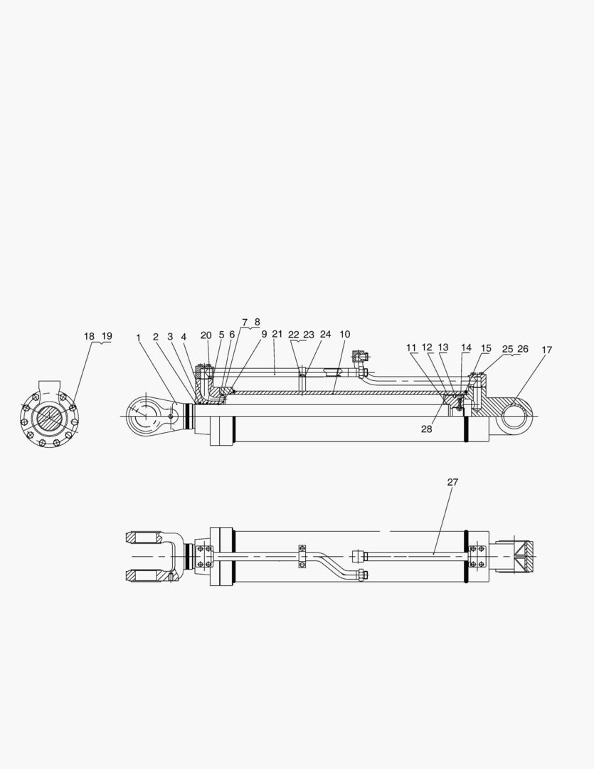 3390 BOOM CYLINDER(RIGHT&TY)