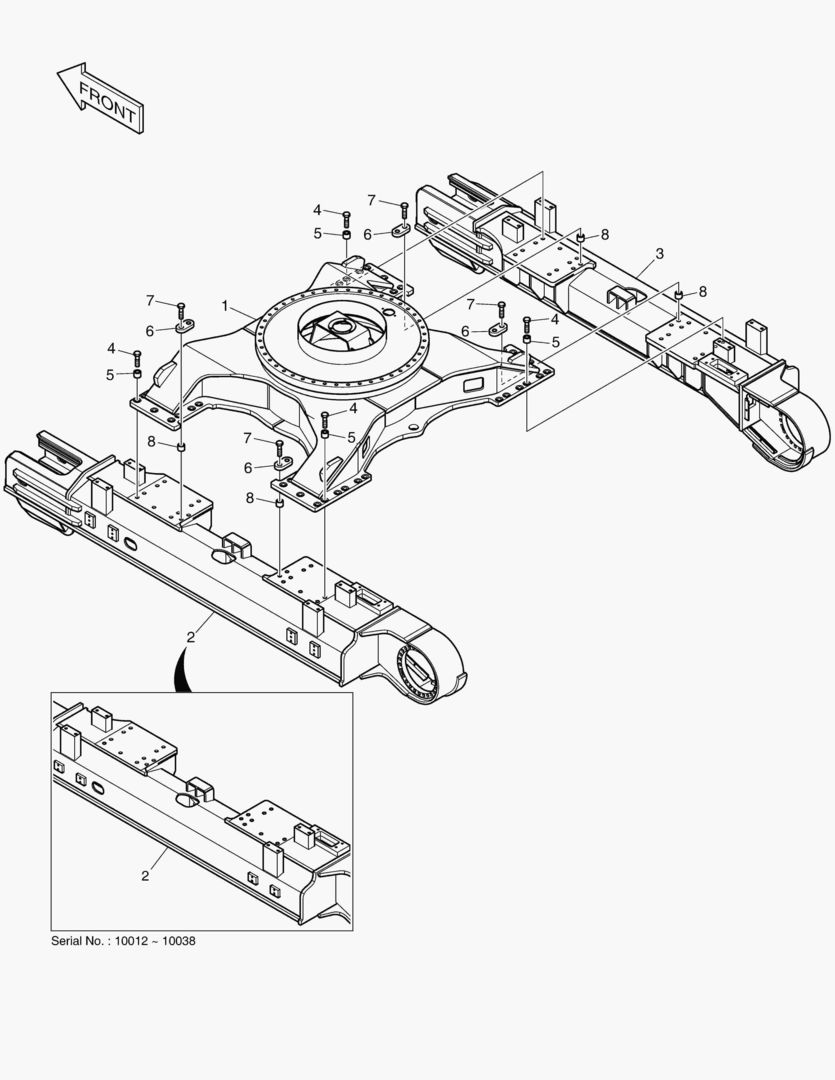 РАМА ГУСЕНИЦЫ - 3.49 м