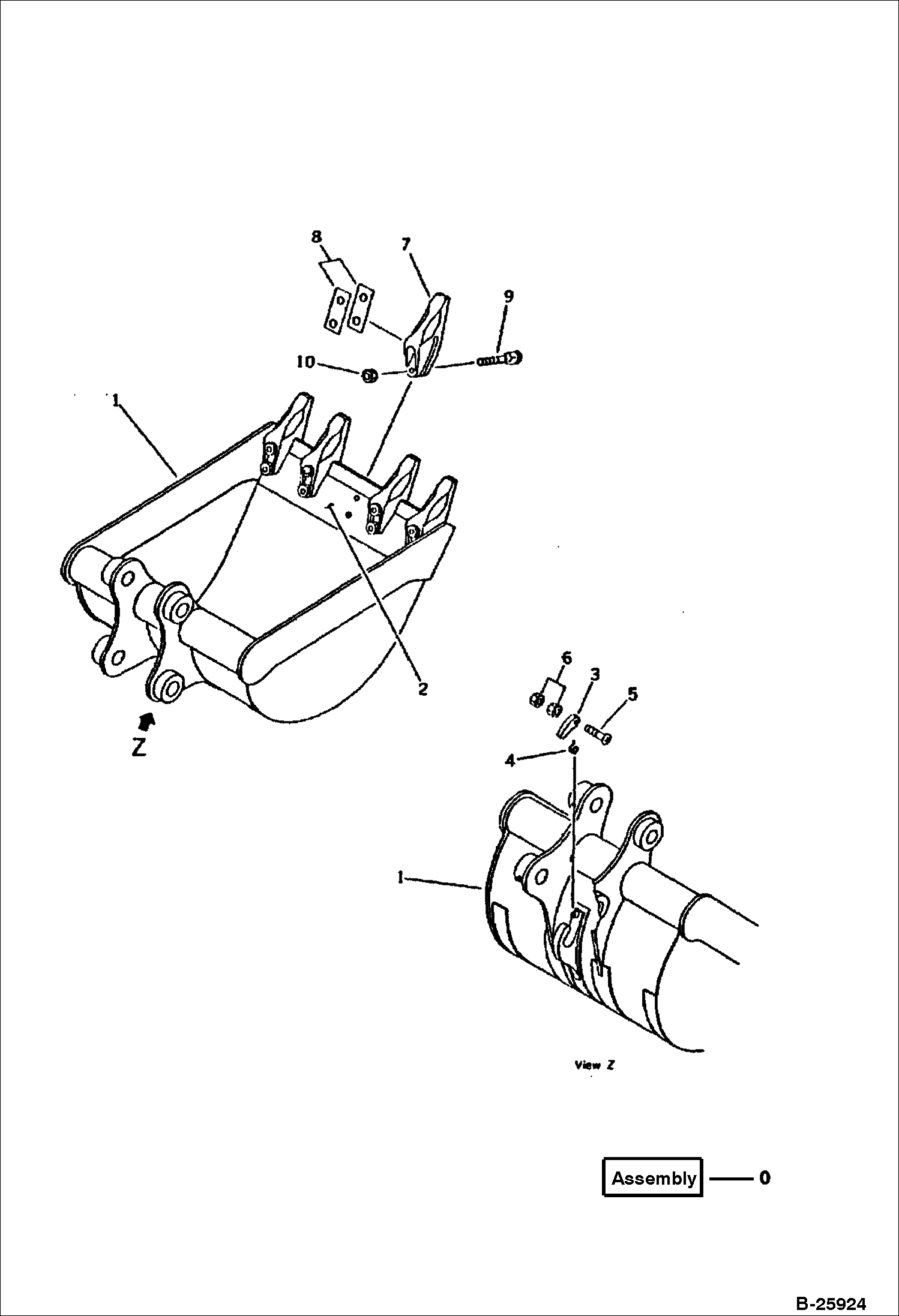 КОВШ (0.16 КУБИЧЕСКИХ МЕТРОВ) (МИНИ 0.26 КУБИЧЕСКИХ МЕТРОВ)(116) (700 ММ ШИРОКИЕ, С КРЮКОМ (КРОМЕ ЯПОНИИ)