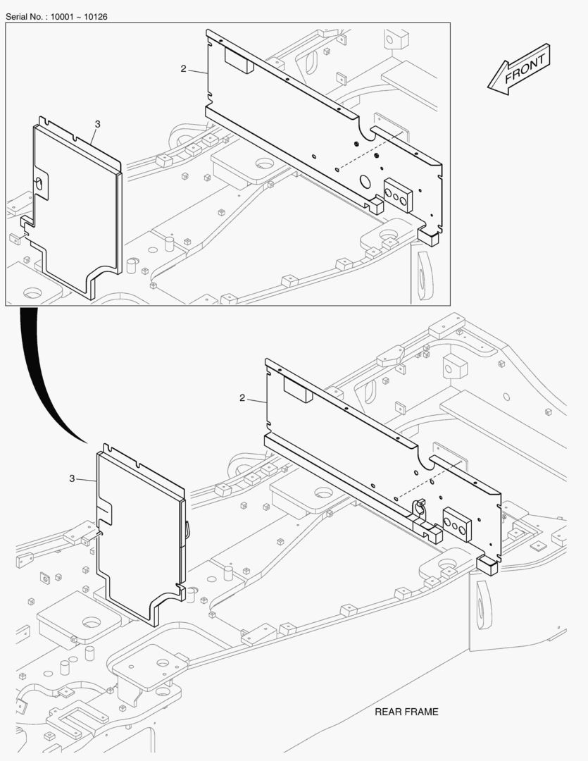 6070 BAFFLE ASS`Y - AXLE OIL COOLER [10083~]