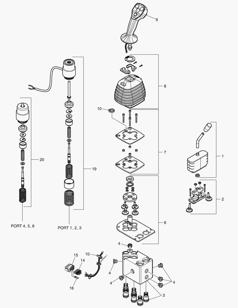 3710 REMOTE CONTROL VALVE - FNR [10001~10023]