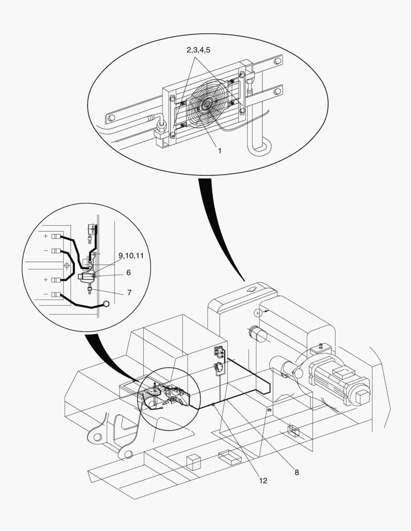 Схема КОНДЕНСАТОР ВЕНТИЛЯТОРА В СБОРЕ