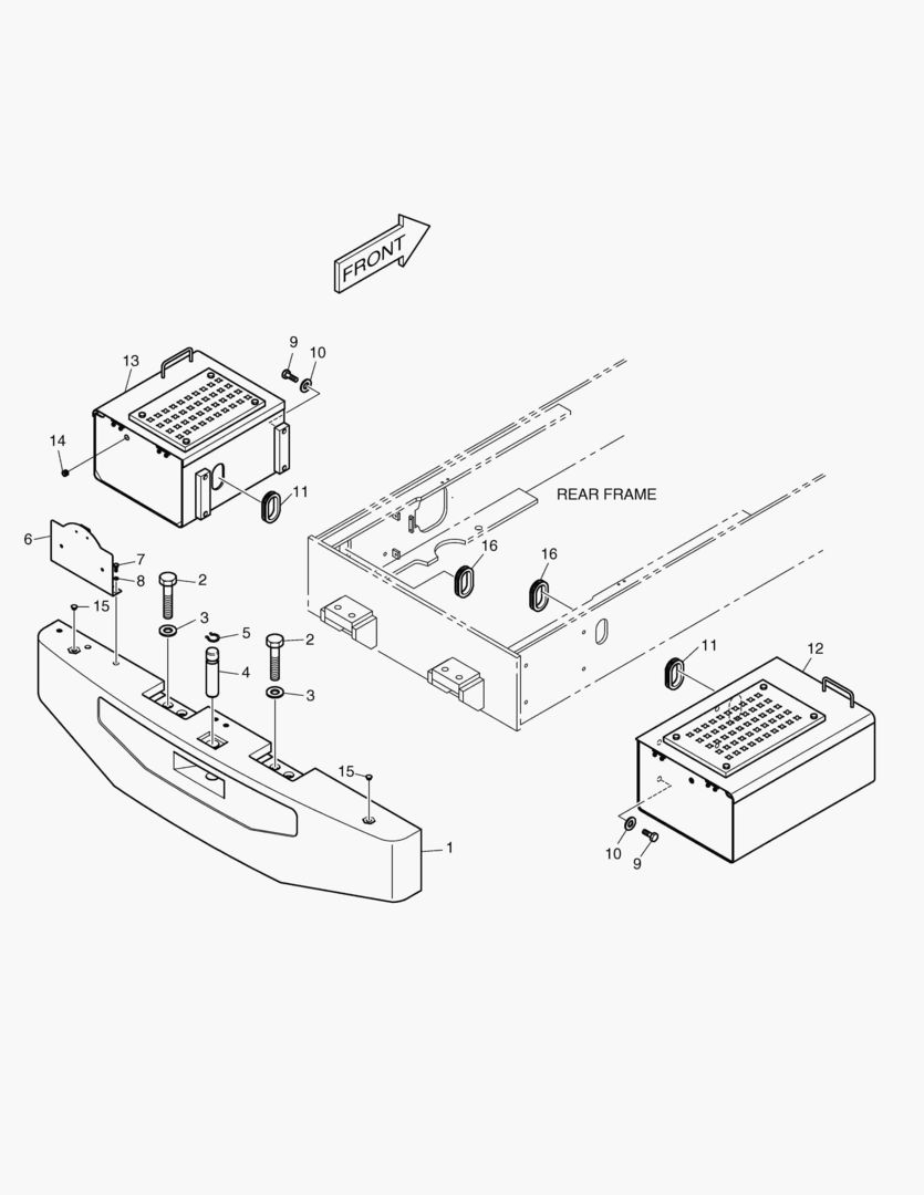 1340 COUNTER WEIGHT & BATTERY BOX