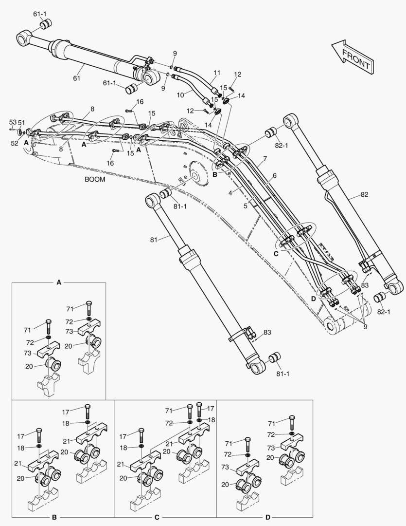 ГИДРОСИСТЕМА СТРЕЛЫ - СТРЕЛА 4.6 м