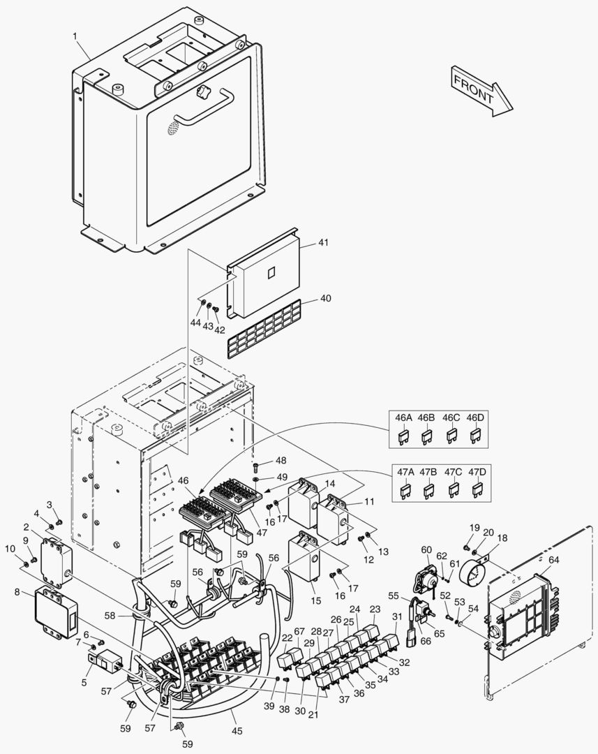 5500 ELECTRIC BOX - FINGER LEVER [5001~5025]