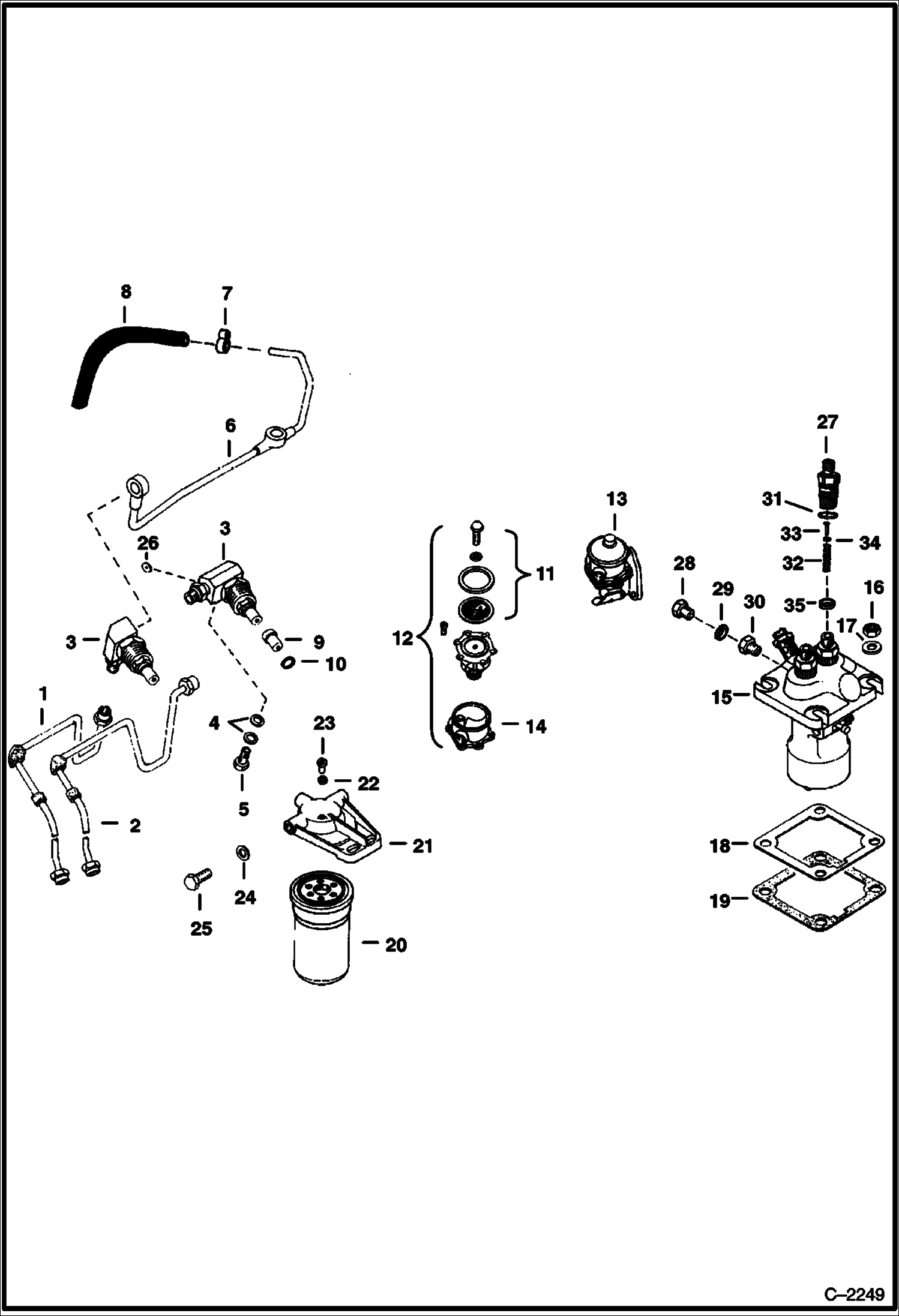 СИСТЕМА ПОДАЧИ ТОПЛИВА DEUTZ F2L411W