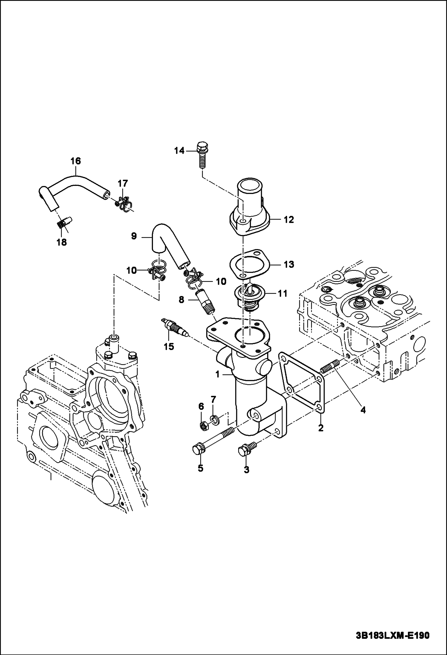 Схема ВОДЯНОЙ ШЛАНГ В СБОРЕ