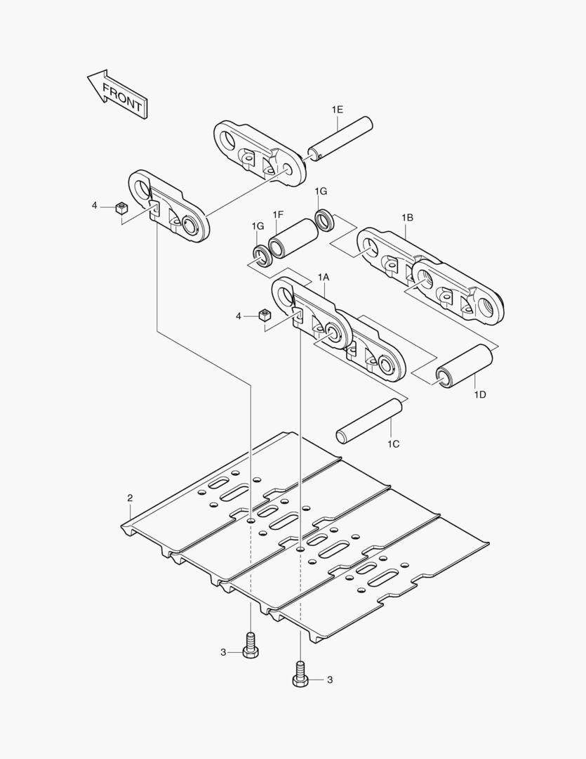 БАШМАК ГУСЕНИЦЫ В СБОРЕ-700G