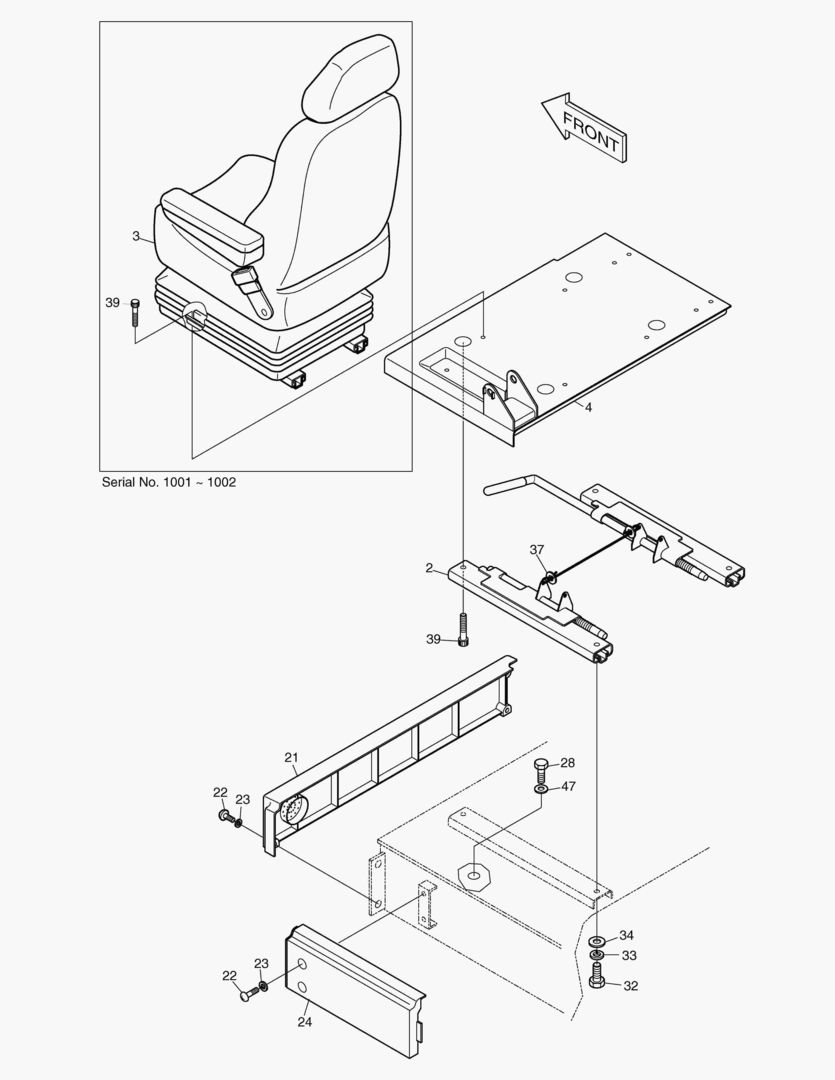 1550 SEAT & ELECTRIC BOX COVER