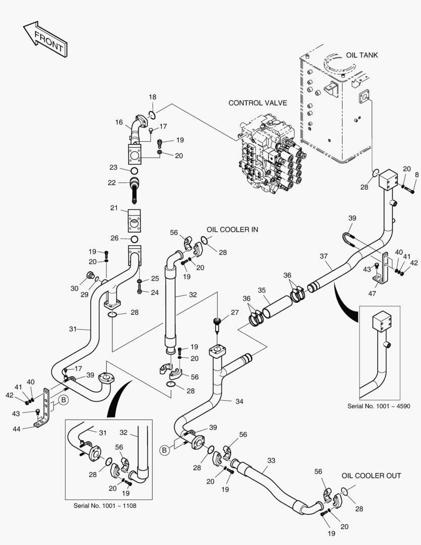 ТУБОПРОВОД МАСЛЯНОГО РАДИАТОРА(2)