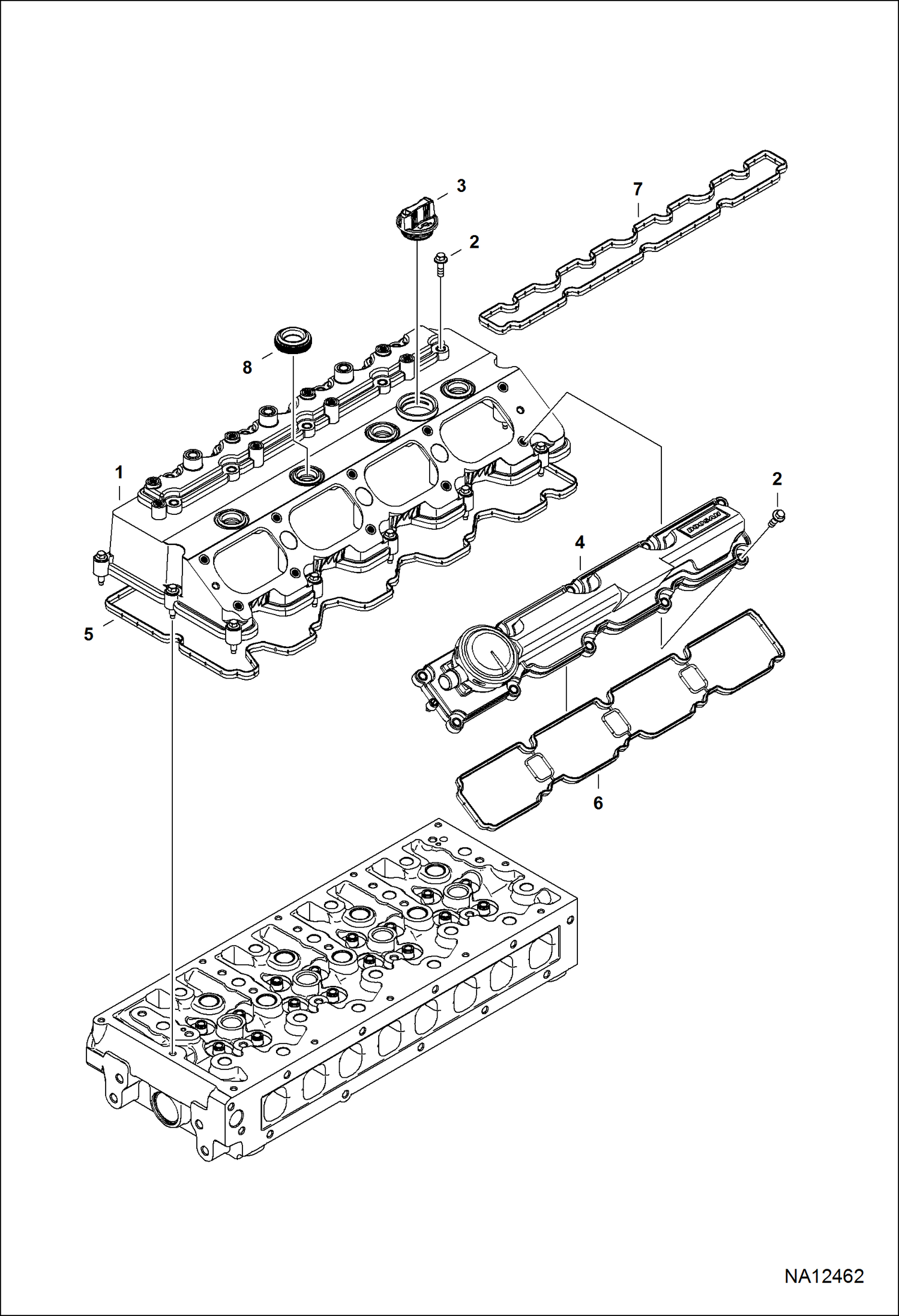 КРЫШКА КОРОМЫСЛА КЛАПАНА