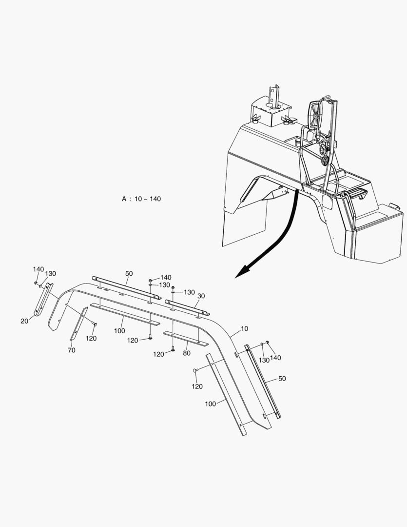 G060-8 MUD FLAPS EXTENSION SET