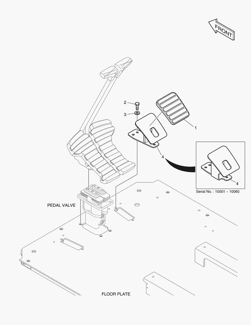 Схема ПОДСТАВКА ДЛЯ НОГ - ПРАВОСТОРОННИЙ