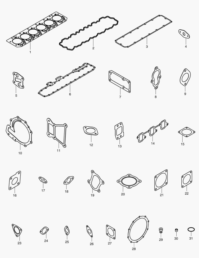050 OVERHAUL GASKET KIT - TOP