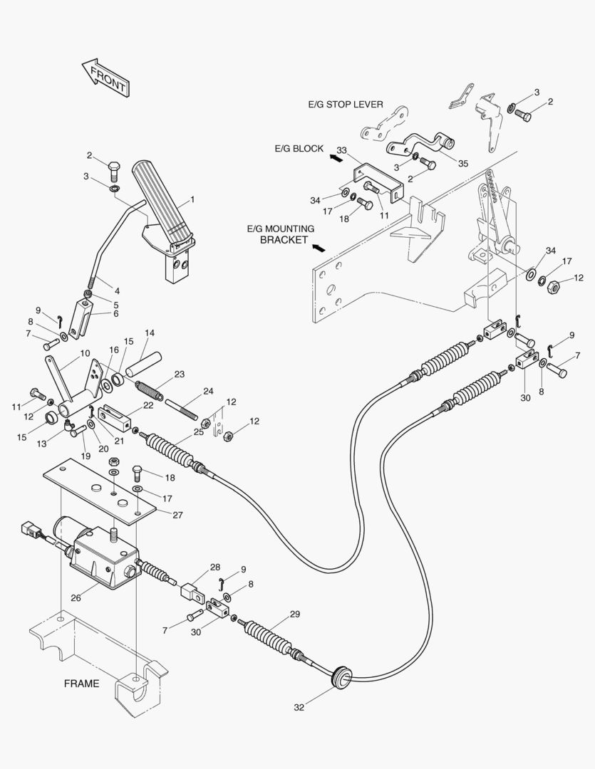 РЫЧАГ УПРАВЛЕНИЯ ДВИГАТЕЛЕМ