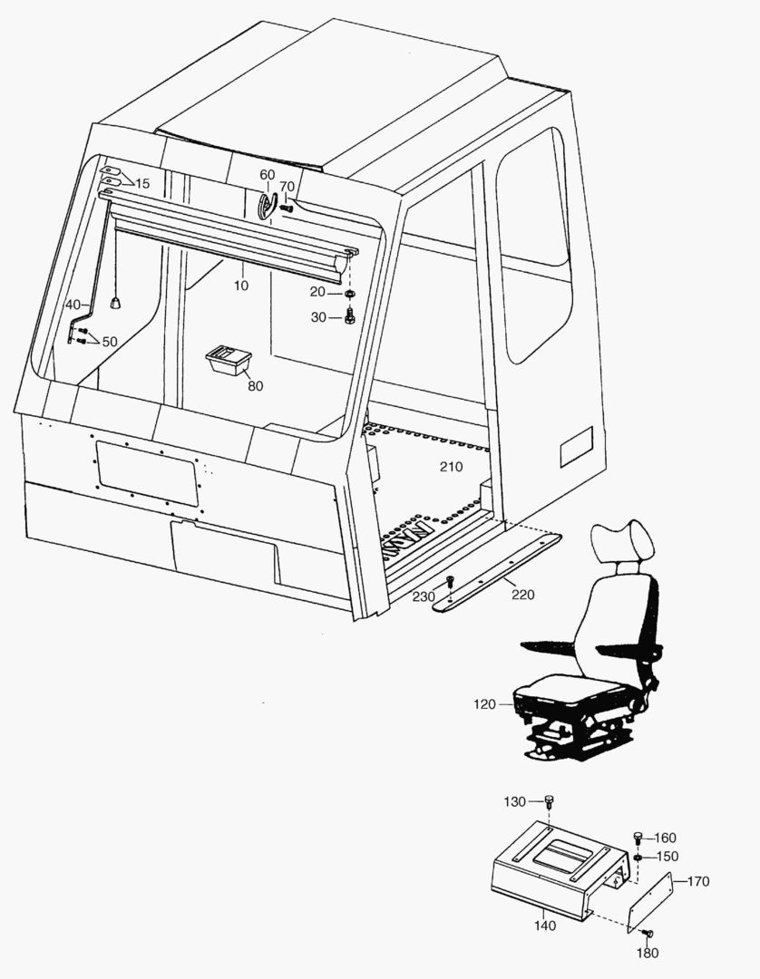 G320-4 CAB EQUIPMENT INSIDE