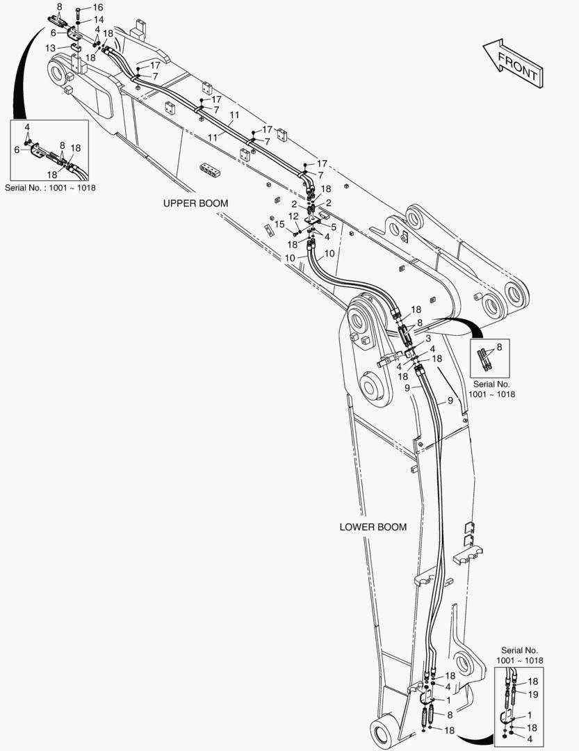 ТРУБОПРОВОД ШАРНИРНОЙ СТРЕЛЫ - БЫСТРАЯ ПОСАДКА