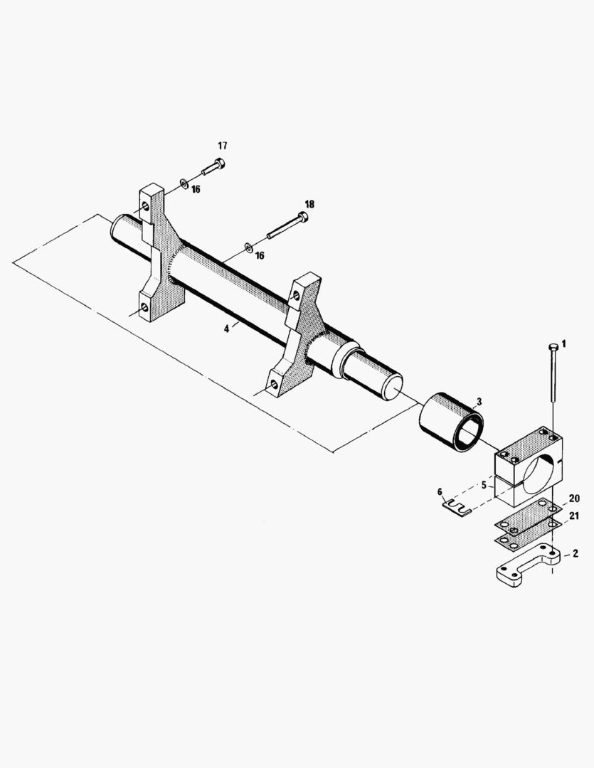 G024-3 GEAR HOUSING BRACKET; REAR