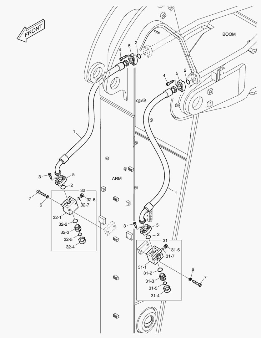 6780 ARM PIPING - ONE & TWO WAY (ARM 2.6m)