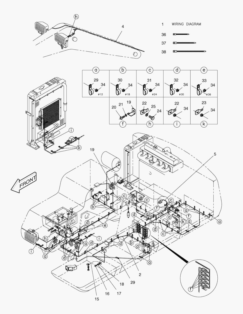 ЭЛЕКТРОПРОВОДКА(1)-СОПРЯЖЕННЫЕ ДЕТАЛИ