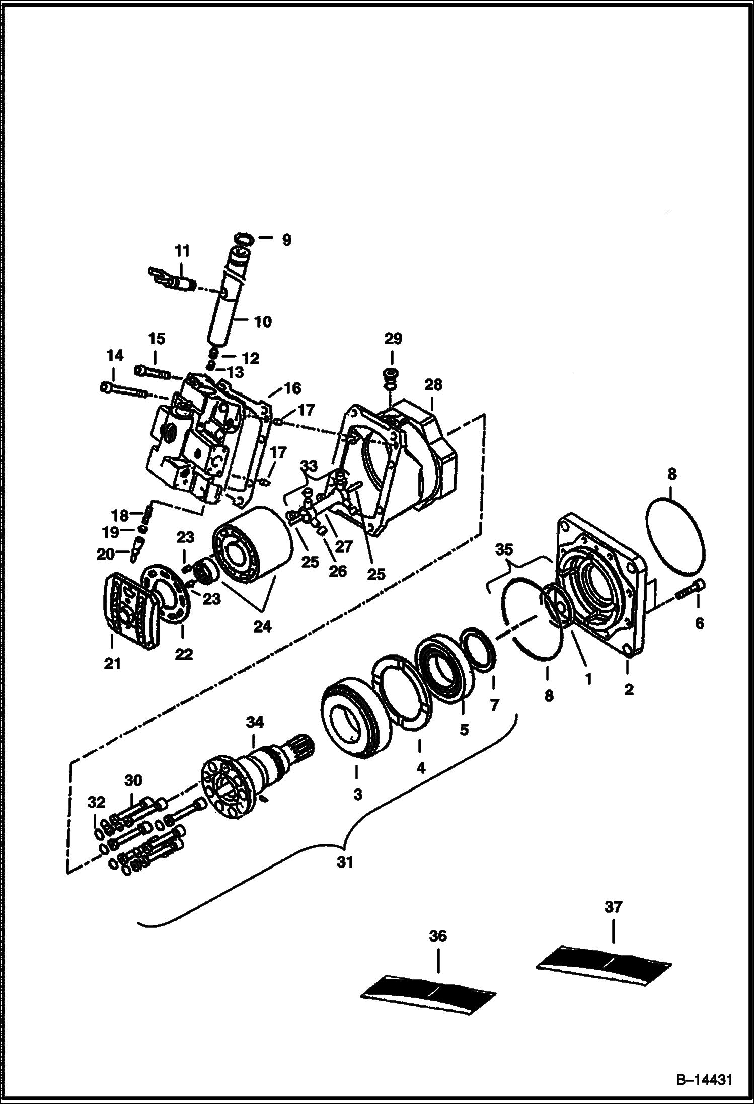 ГИДРОСТАТИЧЕСКИЙ ДВИГАТЕЛЬ (SUNDSTRAND - КОРПУС)