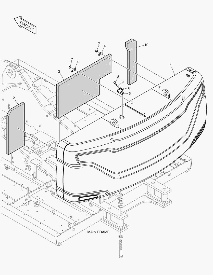 ПРОТИВОВЕС - 7.1ТОНН(С ПЕНОПЛАСТОВЫМ КОНТЕЙНЕРОМ)