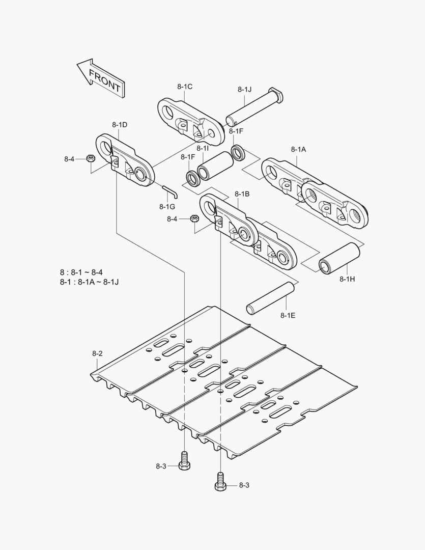 БАШМАК ГУСЕНИЦЫ В СБОРЕ(INI)-600G