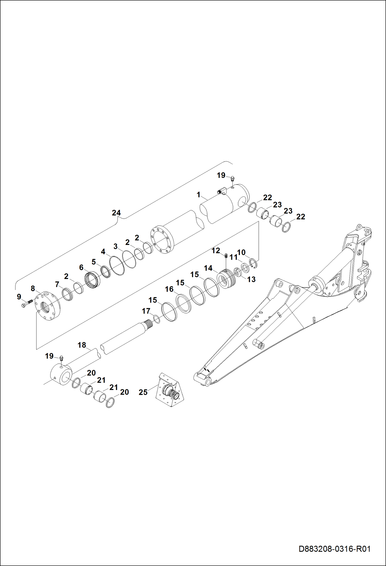 ЦИЛИНДР СТРЕЛЫ