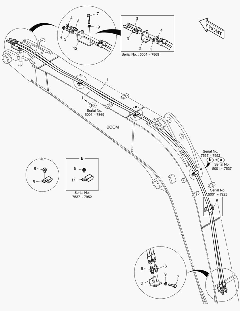 3150 BOOM PIPING - QUICK CLAMP