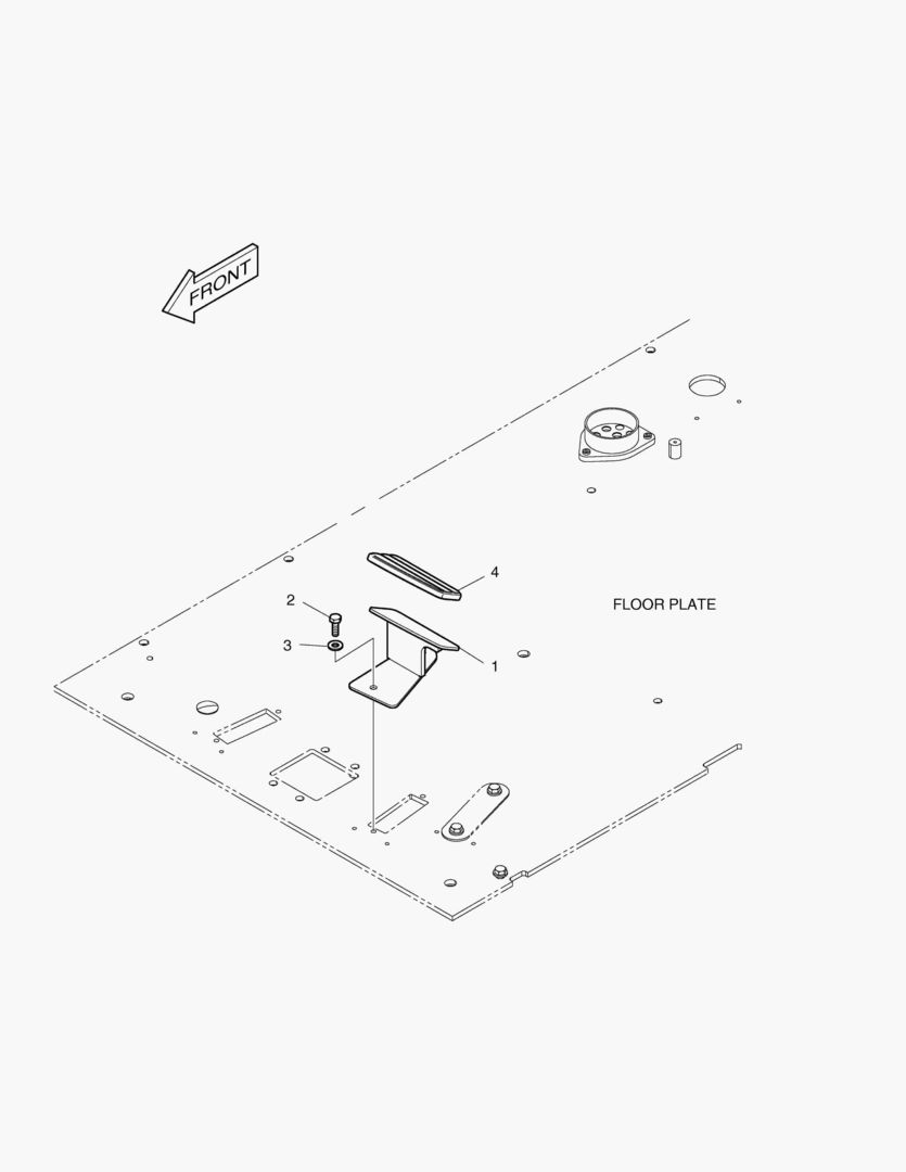 ПОДСТАВКА ДЛЯ НОГ - ЛЕВОСТОРОННИЙ