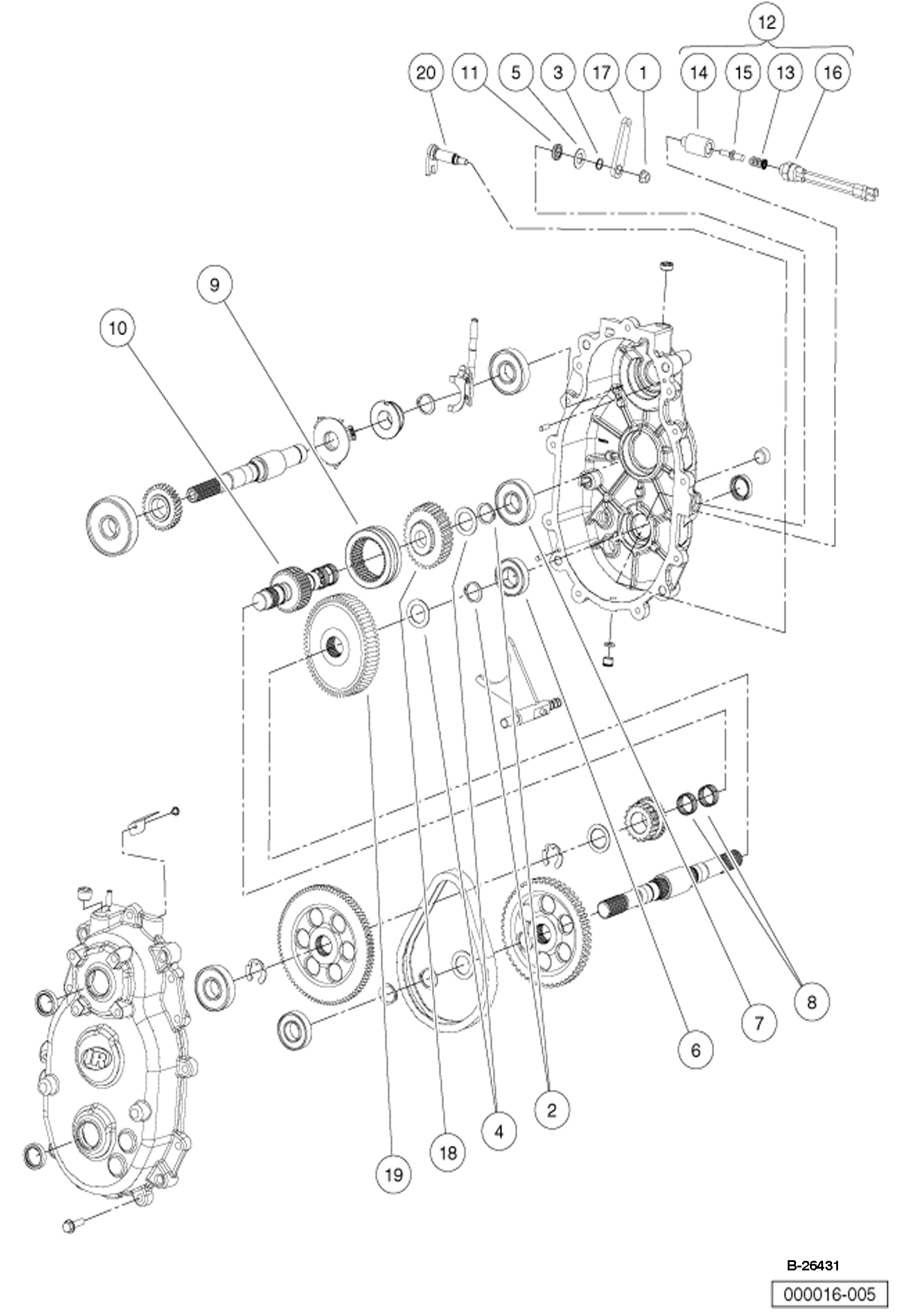 КОРОБКА ПЕРЕДАЧ ДЛЯ БЕНЗИНОВЫХ ДВИГАТЕЛЕЙ (ПЕРВОНАЧАЛЬНАЯ КОНСТРУКЦИЯ)