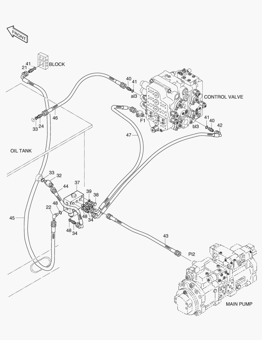 ТРУБОПРОВОД СЕРВОУПРАВЛЕНИЯ-ГИДРОМОЛОТ