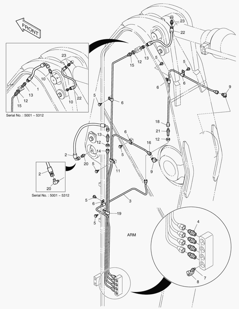 ТРУБОПРОВОД СМАЗОЧНОЙ СИСТЕМЫ - РУКОЯТЬ 3.1 м
