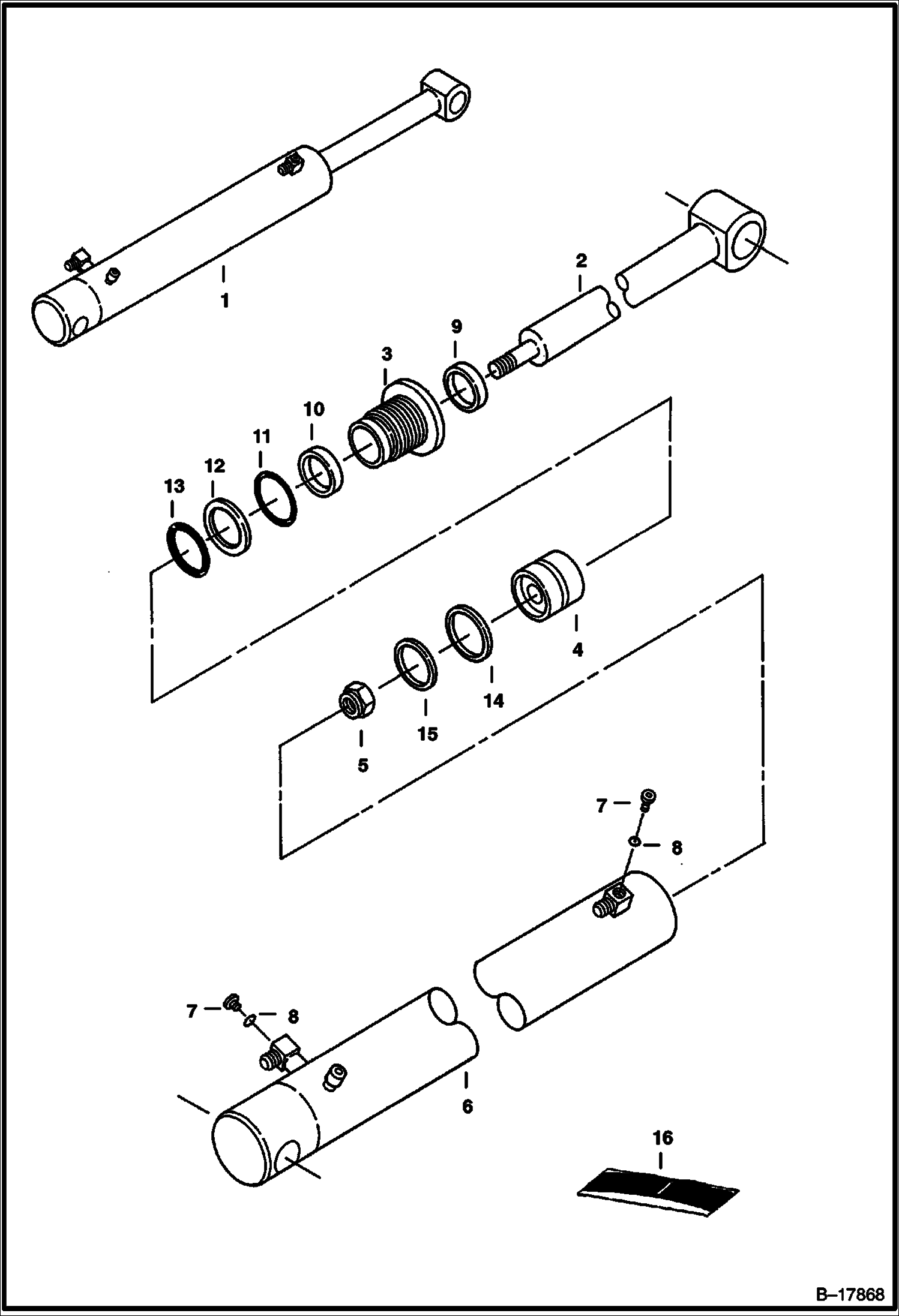 ЦИЛИНДР РУКОЯТИ (СЕРИЙНЫЙ НОМЕР 512913001 - 512915338)