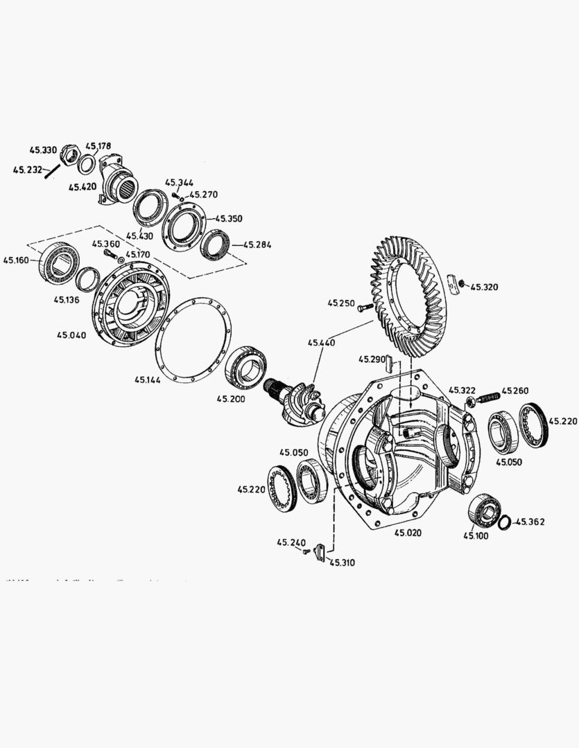 G039-27 DIFFERENTIAL; REAR [410002~410272]