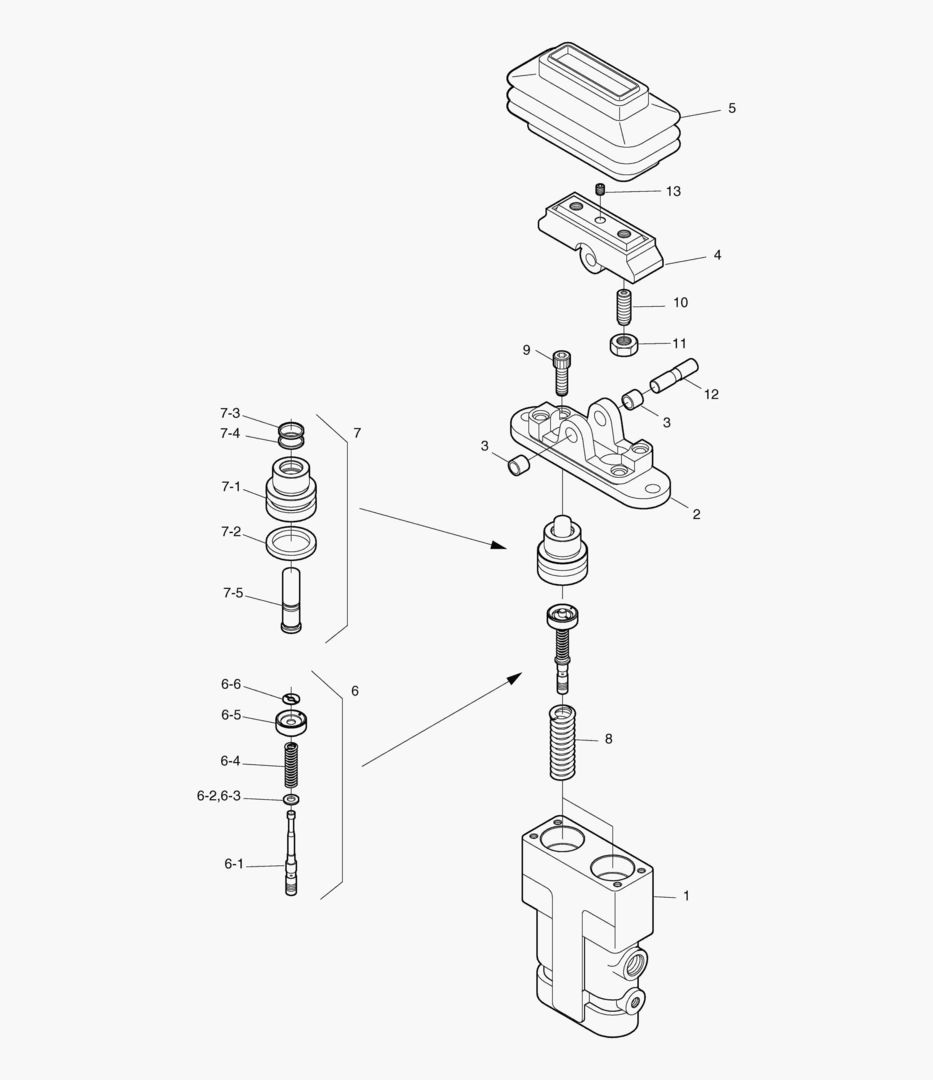 КЛАПАН ПЕДАЛЬНЫЙ-ГИДРОМОЛОТ
