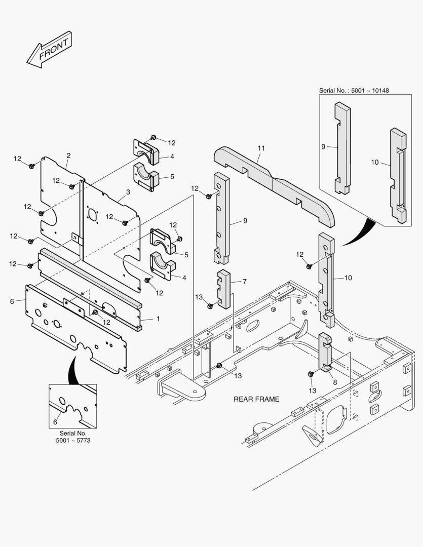 1360 BAFFLE ASS`Y [5001~10166]