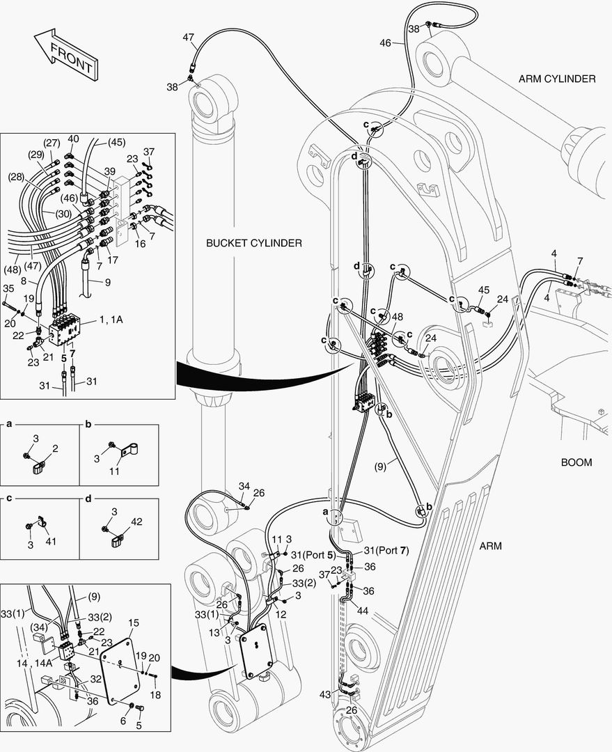 6591 LUBRICATION PIPING - ARM 2.9m [5085~]